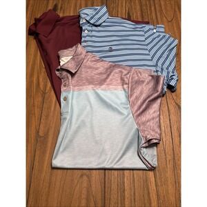 BUNDLE 3-Mens Golf Brand Polos Sz 2 XB